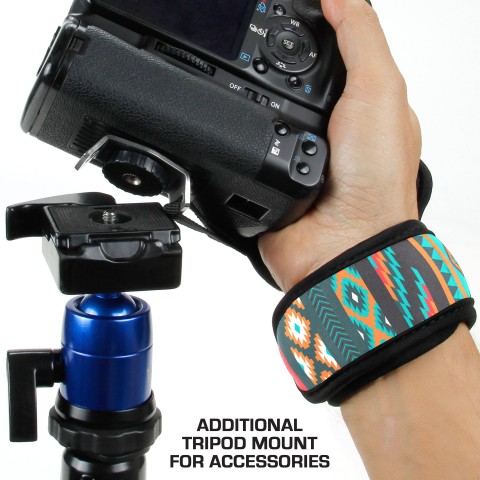 Professional Digital Film DSLR Camera Hand Grip Strap with Metal Plate - Southwest