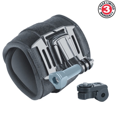 USA Gear Action Camera Large Wrist Strap with 2-point Neoprene Strap Connection - Wrist Strap Mount