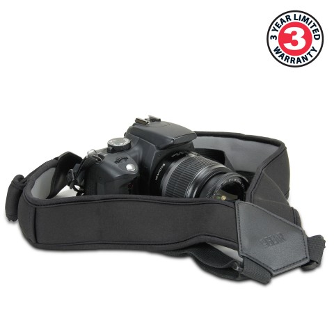 USA Gear DSLR Camera Harness Strap Kit with Comfort Pads & Quick Release System - Black