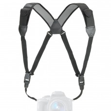 Universally Compatible Digital Camera Harness with Key Ring Attachment - Black