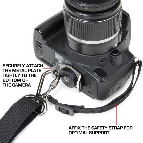 Adjustable Neoprene Digital Camera Strap with Safety Strap - Floral