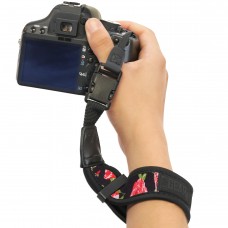 Digital Camera Wrist Strap w/ Padded Neoprene & Quick Release Buckle System - Floral