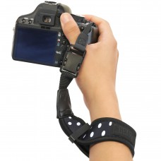 Digital Camera Wrist Strap w/ Padded Neoprene & Quick Release Buckle System - Polka Dot