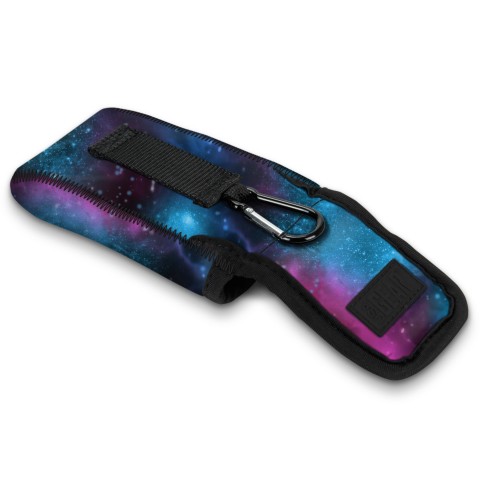 Portable Handheld Radio Case w/ Carrying Carabiner Clip & Belt Loop - Galaxy