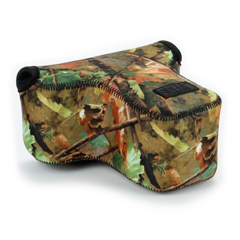 DSLR Camera  Case Sleeve with Neoprene Protection & Accessory Storage - Camo Woods