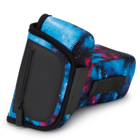 DSLR Camera and Zoom Lens Sleeve Case with Accessory Storage & Strap Openings - Galaxy
