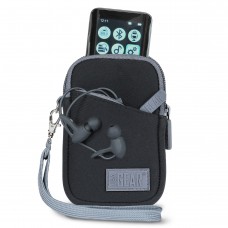 USA GEAR Neoprene MP3 Player Carrying Case - Belt Loop, Wrist Strap (Black) - Black
