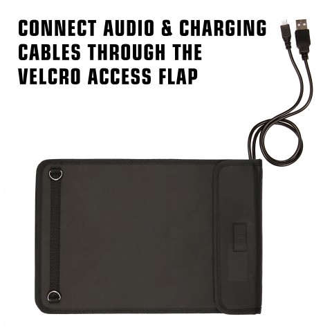 USA Gear FlexARMOR X Tablet Case with Open Front Design & Adjustable Strap - Black