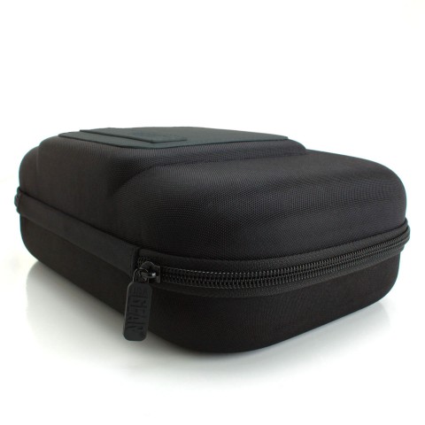 Toiletry Organizer with Customizable Storage Pockets & Protective Hard Shell - Black