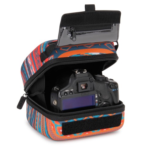 Quick Access DSLR Hard Shell Camera Case w/ Accessory Storage & Padded Interior - Southwest - Standard
