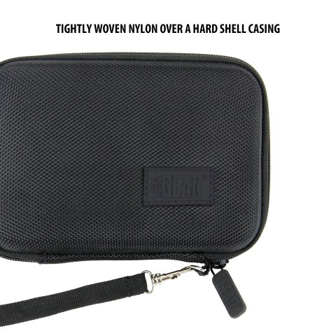 USA GEAR Hard Shell Protective Thermal Imager Carrying Case with Wrist Strap - Black