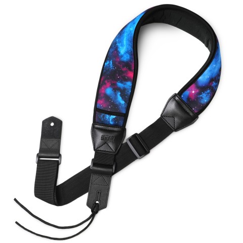 Premium Guitar Strap with Comfortable 3 Inch Wide Memory Foam Padding - Galaxy