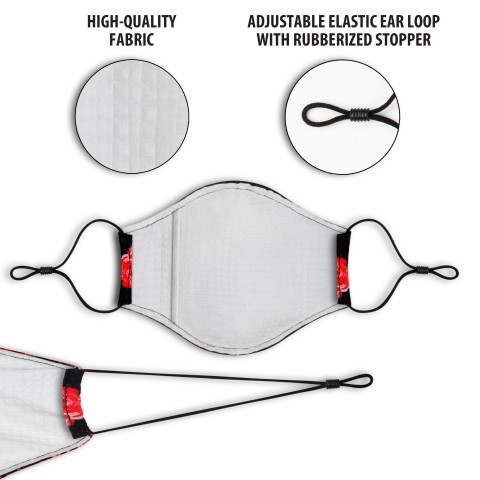 Reusable Fashion Face Mask Kit-2 Pack Washable Cloth Fabric Masks (Floral) - Floral