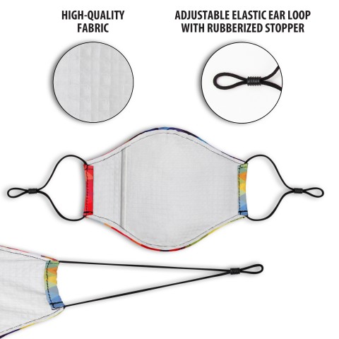 Reusable Fashion Face Mask Kit-2 Pack Washable Cloth Fabric Masks (Geometric) - Geometric
