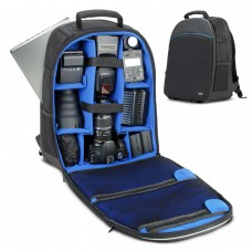 Front Loading DSLR Camera Case Backpack with Laptop & Large Lens Storage - Black