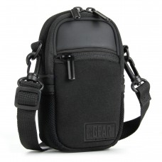 Compact Camera Bag with Waterproof Rain Cover , Belt Loop & Shoulder Strap Sling - Blackout