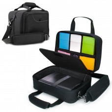 USA GEAR Magic the Gathering MTG Deck Travel Bag - Card Protector Bag with Strap - Black