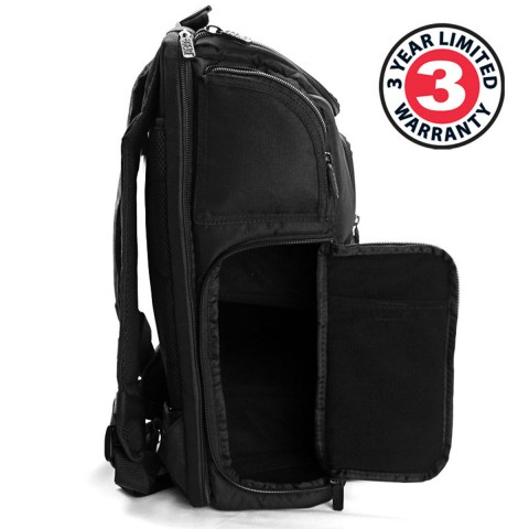 USA GEAR Backpack for your CPAP with Customizable Interior, Bag Only - Black