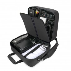 USA GEAR Projector Case - Portable Projector Bag with Water Resistant Exterior - XL Black