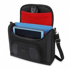 S7 Pro Messenger Bag with Customizable Dividers, Accessory Pockets & Carry Strap - Black