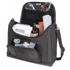 USA GEAR Travel Shoulder Bag Compatible with Nebulizer Machines (Bag Only) - Black