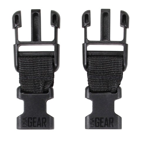 Media Strap to Camera Harness Adapter - Large Male to Small Female (Set of Two) - Black