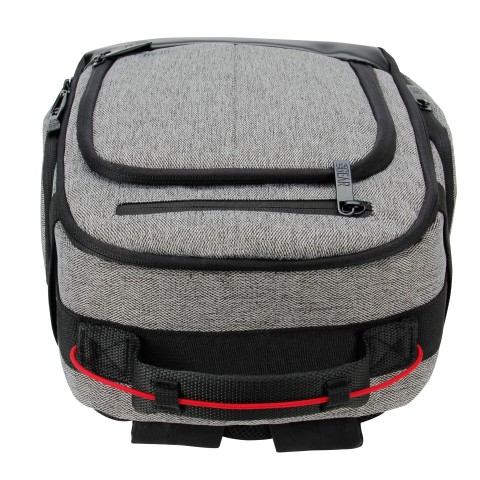 USA Gear Drone Backpack Travel Bag with Customizable Interior - Grey